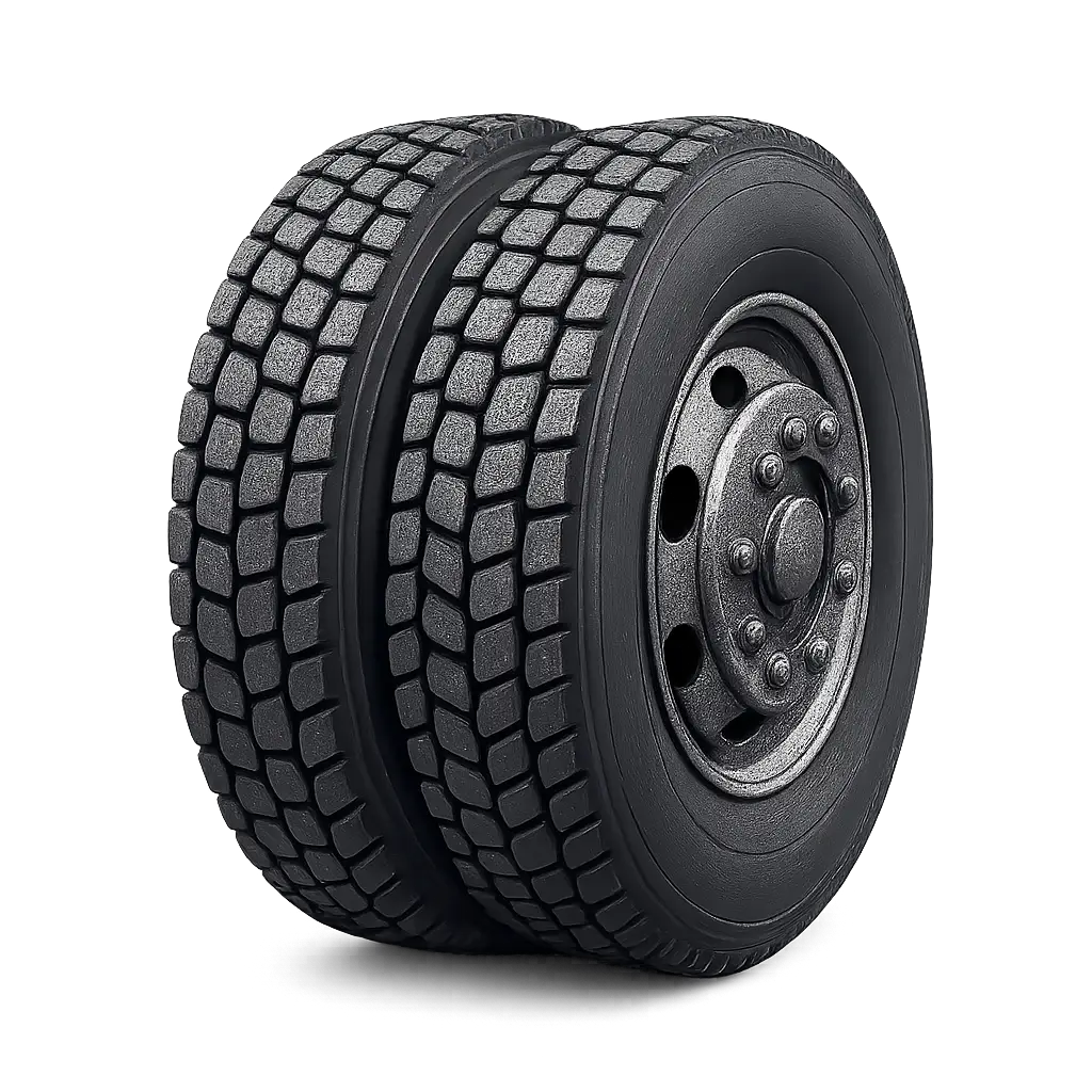 Truck tires symbolizing the operations team that keeps the business moving.