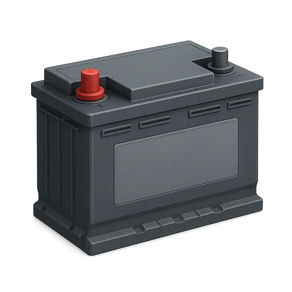 Truck battery illustration symbolizing power and support